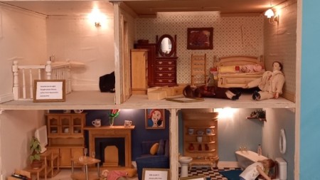 It was Antje Rook&rsquo;s inspired idea to produce this exhibition. Her dolls house creates a visually impactful view of the darker side of domesticity